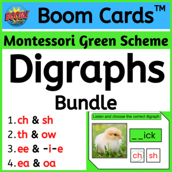 Preview of Digraph Bundle - Boom Cards - Digital Activity