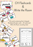 Digraph CH Flash Cards and Write the Room