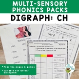 Digraph CH Worksheets and Activities for Orton-Gillingham Lessons