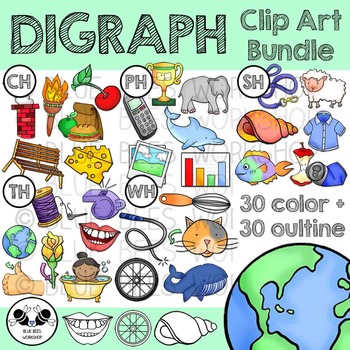Preview of Digraph Clip Art Bundle