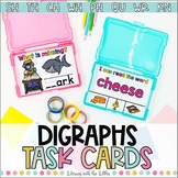 Digraph Task Cards ch, kn, ph, sh, th, wh, wr, qu Phonics 