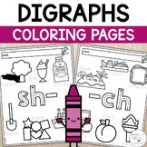 Digraph Coloring | Digraph Worksheets | Digraphs Coloring Pages