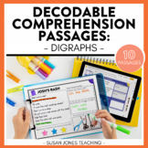 Digraph Beginning Comprehension Passages | DIGITAL & PRINTABLE