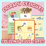 Digraph Delights: Spelling Rule Cards "Sh" "Ch" and "Th"