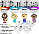 Digraph "H Buddies" Posters & Printables