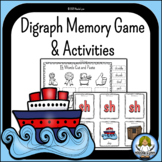 Digraph Memory Game and Phonics Activities - CH, TH, SH, WH, PH