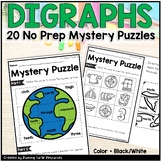 Digraph Mystery Puzzle, No Prep Kindergarten and 1st Grade