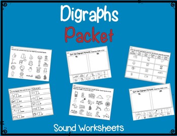 digraph packet th sh ch wh ph letters pictures words worksheets