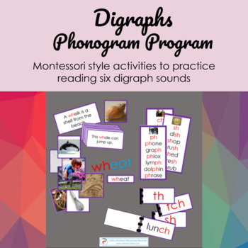 Preview of Consonant Digraphs: COMPLETE Phonogram Program Montessori Reading Games