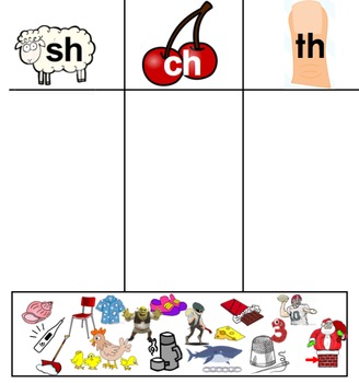 Preview of Digraph Picture Sort