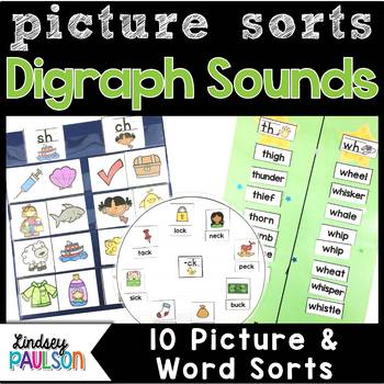 Digraph Picture Sorts by Lindsey Paulson | Teachers Pay Teachers