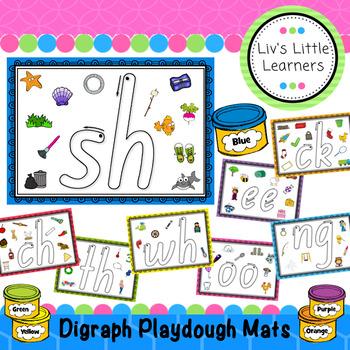 Digraph Playdough Mats Activity - Playdough To Plato