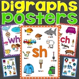 Digraph Posters (Beginning and Ending) for sh, th, ch, wh