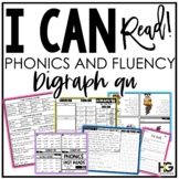 Digraph QU Fluency Activities and Reading Comprehension | 
