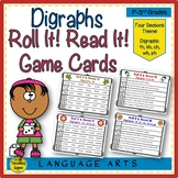 Digraph Roll It Read It Game Cards th, sh, ch, wh & ph sounds