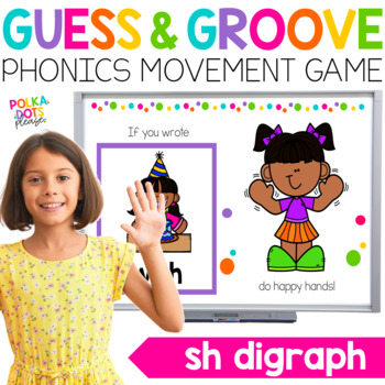 Preview of Digraph SH Movement Game | Digraph Worksheets | Guess and Groove Activities