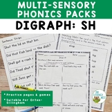 Digraph SH Worksheets and Activities for Orton-Gillingham Lessons