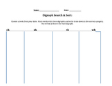 Digraph Search and Sort Worksheet