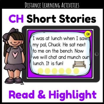 Preview of Digraph Short Stories - CH - Interactive Google Slides™