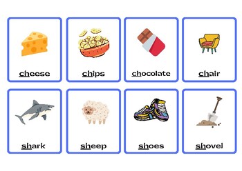 Preview of Digraph Sort Flash Cards (/ch/, /ck/, /ph/, /sh/, /th/,/wh/)