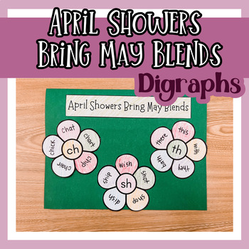Preview of Digraph Spring Crafts, th, sh, ch, wh, ph activities for first graders