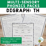 Digraph TH Worksheets and Activities for Orton-Gillingham Lessons