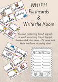 Digraph WH and PH Flash Cards and Write the Room