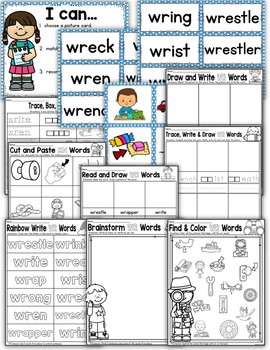 Digraph WR Practice and Worksheets by Creative in Primary | TpT