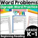 Digraph Word Problems - Addition and Subtraction Within 10