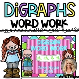 Digraph Word Work Activities for Centers
