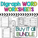 Digraph Word Worksheets | SOR | Buy It All BUNDLE