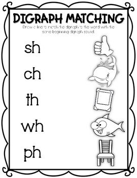 Digraph Worksheets (((3 PAGES))) by Kendra's Kreations in 2nd Grade