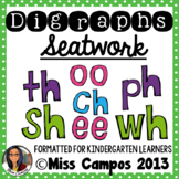 Digraph Worksheets : Sh, Ch, Th, Wh, Ph, EE, OO