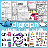 Digraph Worksheets and Activities (NO PREP)