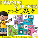 Digraph and Blends Posters - Queensland Fonts