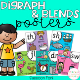 Digraph and Blends Posters - Sassoon Font