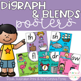 Digraph and Blends Posters - South Australian Fonts