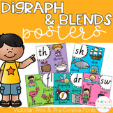 Digraph and Blends Posters - Victorian Fonts