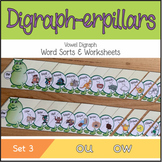 Digraph-erpillars: Vowel Digraph Word Sorts & Worksheets –