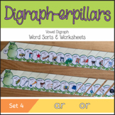 Digraph-erpillars: Vowel Digraph Word Sorts & Worksheets –
