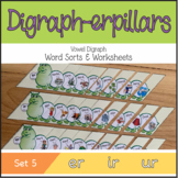 Digraph-erpillars: Vowel Digraph Word Sorts & Worksheets –