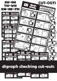 Digraph phonic cut-outs  for kindergarten and preschool - 