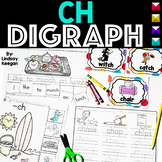 CH Digraph Beginning and Ending Sounds Phonics Worksheets