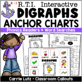 Digraphs Anchor Charts, Phonics Readers & Word Searches