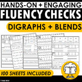 Digraphs + Blends 3-in-1 Fluency Checks Phonics and Scienc