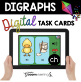 Digraphs Boom Cards - Digital Phonics Task Cards Kindergar