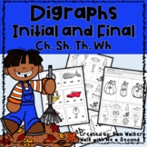 Digraphs CH SH TH WH Worksheets & Activities