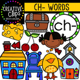 Digraphs - CH Words {Creative Clips Digital Clipart}
