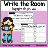 Digraphs Ch, Ph, Wh Write the Room & Writing Center Activities