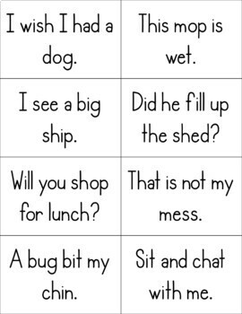 Digraphs Decodable Sentences Game for Phonics Review | TpT